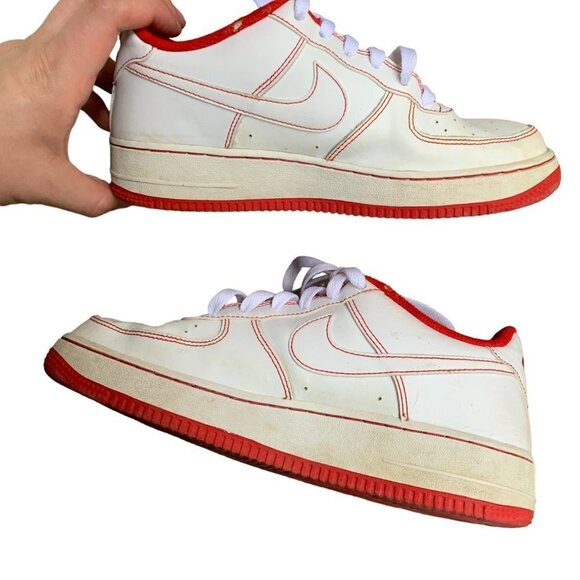 Rare Nike Air Force 1 Low University Red Size 7 - Picture 6 of 8